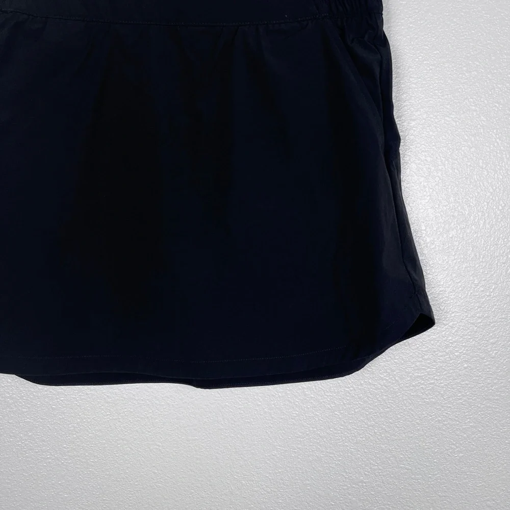 Halara Women's High Waisted Curved Hem Skort Pockets Black Sz M